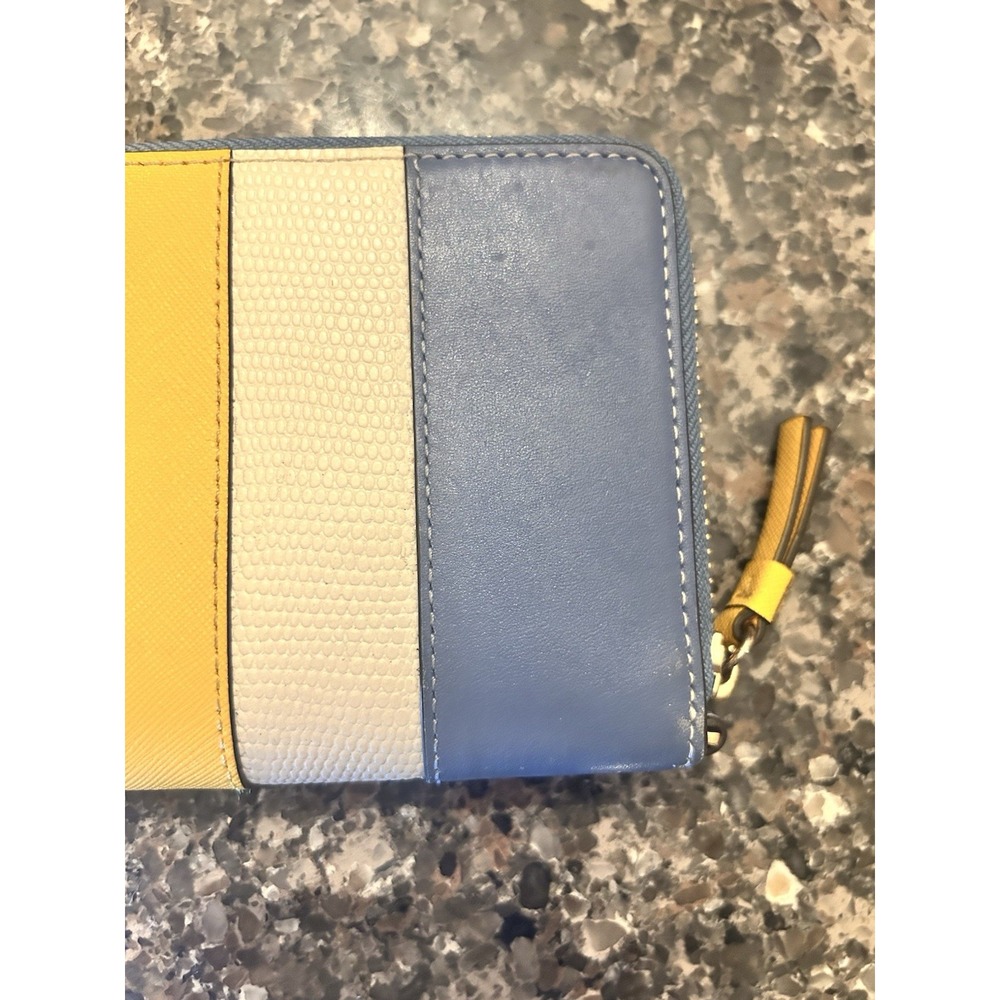 Tory Burch Robinson Mini Balloon Stripe Leather Continental Wallet - Picture 6 of 16